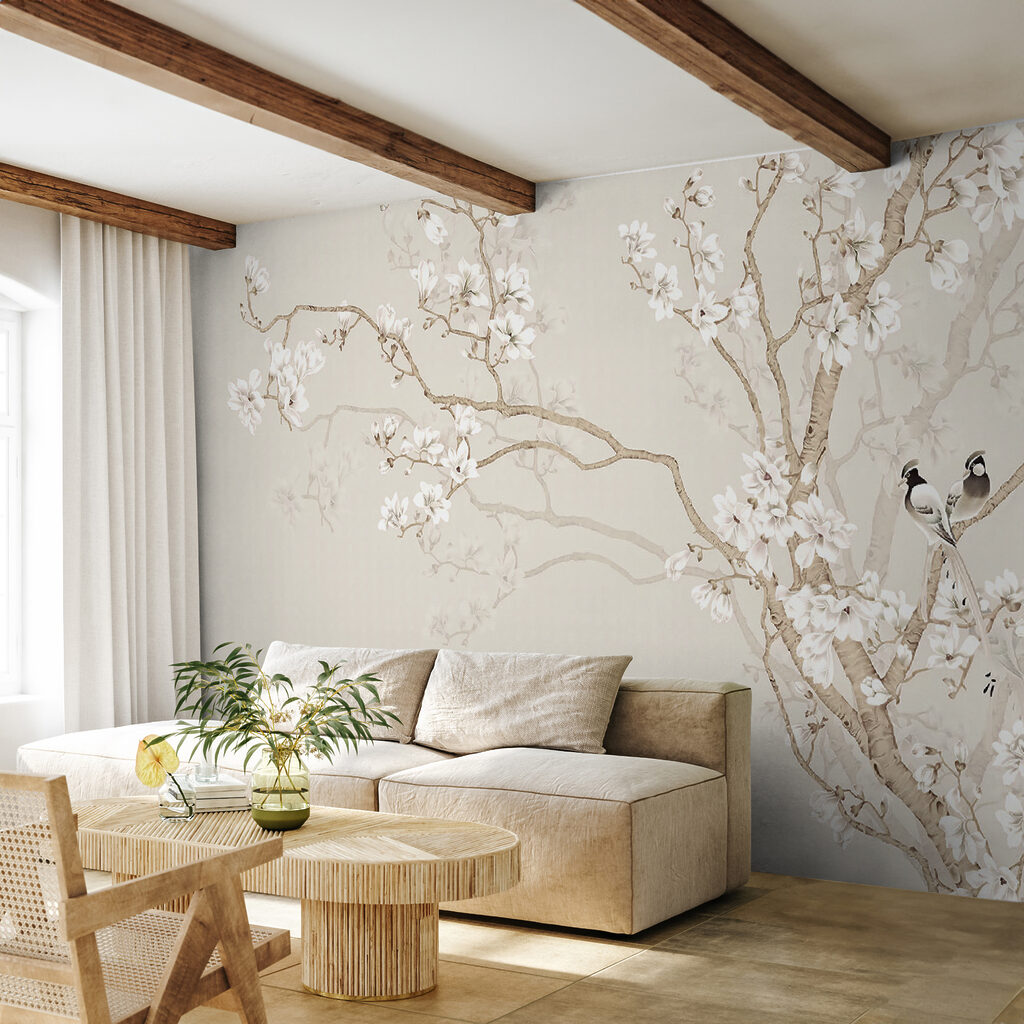 Tree with white flowers
