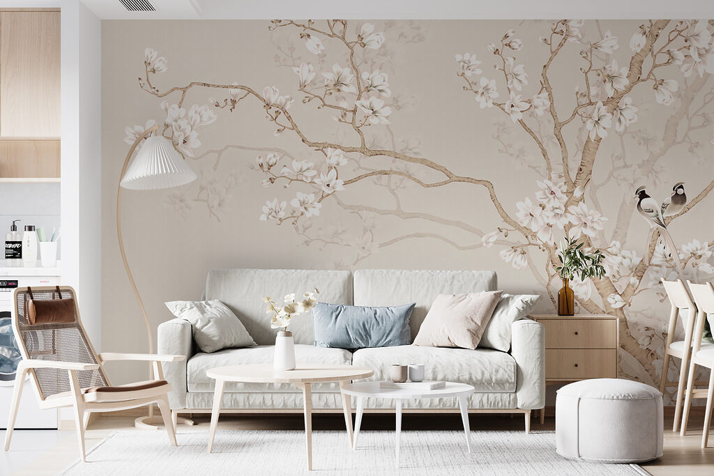 Tree with white flowers