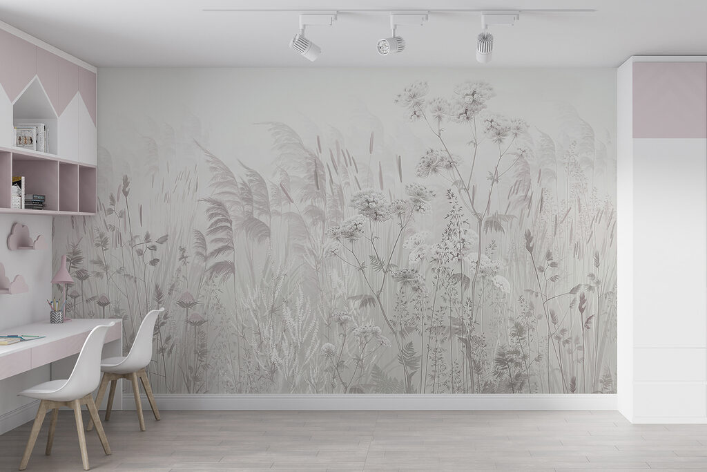 Field of grass and flowers Field of grass and flowers