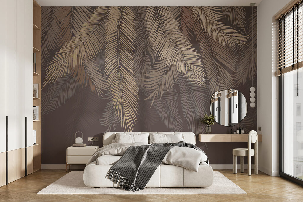 Elegant leaves on a subtle backdrop