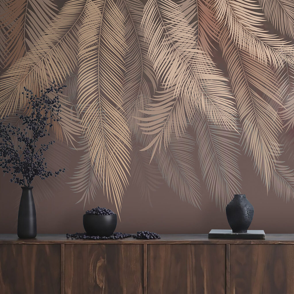 Elegant leaves on a subtle backdrop