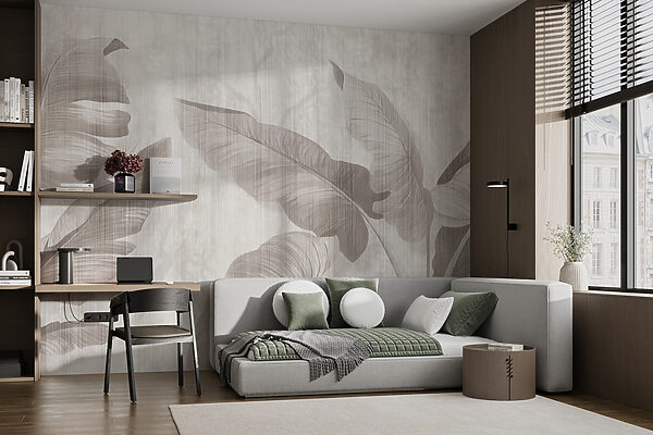Elegáns botanikus levélminta semleges árnyalatokban u00299pib3r 600x400 - Elegáns botanikus levélminta semleges árnyalatokban