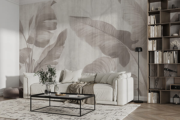 Elegáns botanikus levélminta semleges árnyalatokban u00299pig1r 600x400 - Elegáns botanikus levélminta semleges árnyalatokban