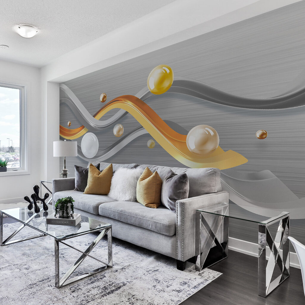 Metallic curves with floating orbs