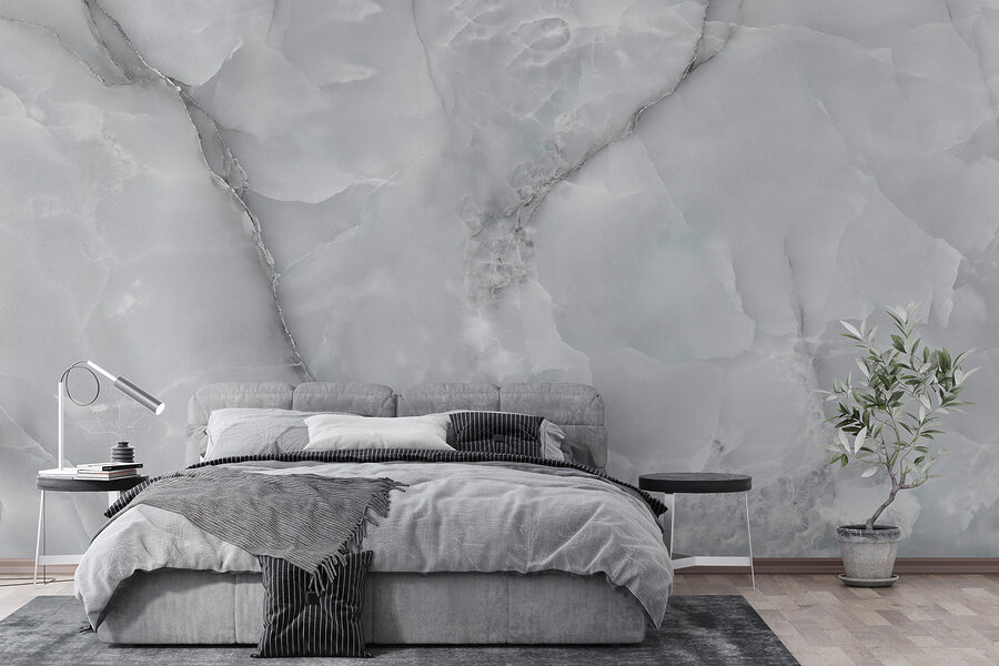Fotótapéta Elegáns, hűvös tónusú márványmintás design. - Image 3