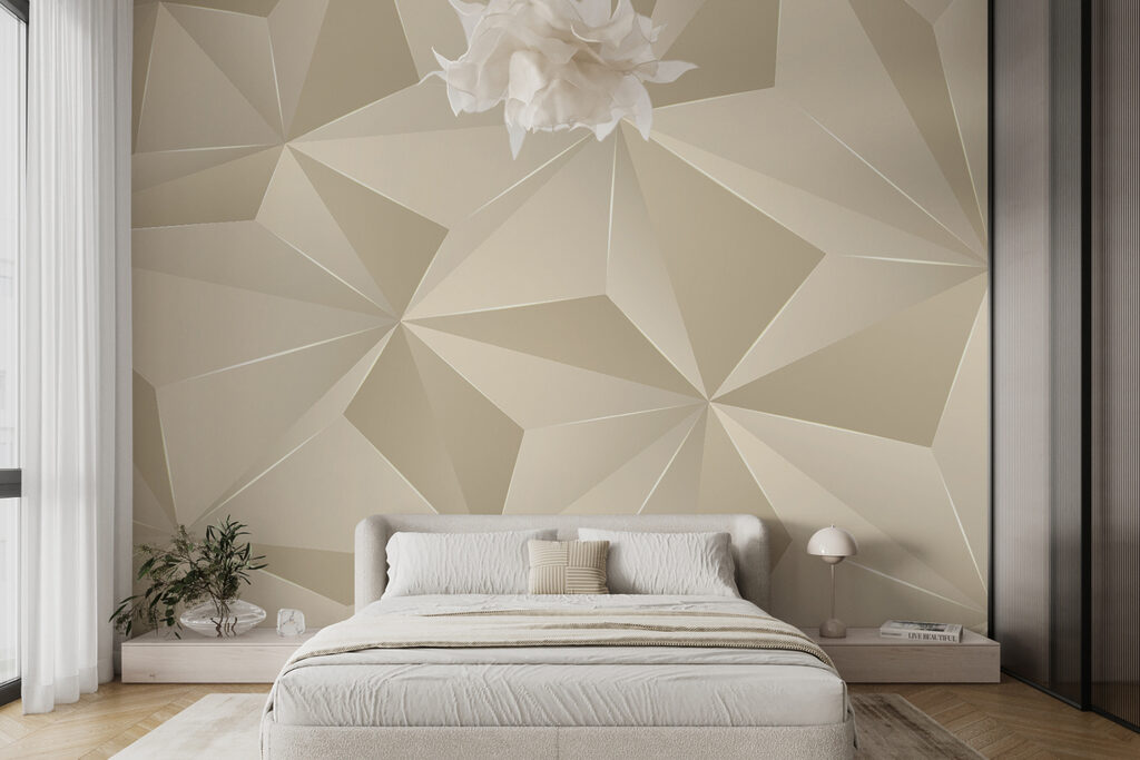 Elegant geometric pattern in soft tones