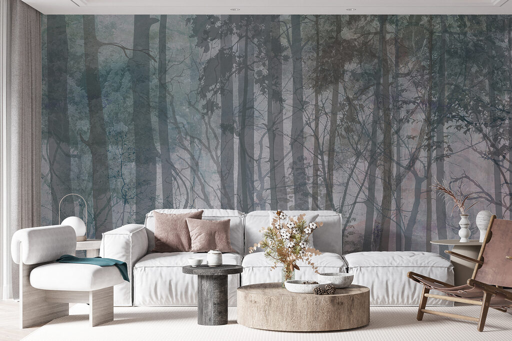 Group of trees in a forest Group of trees in a forest