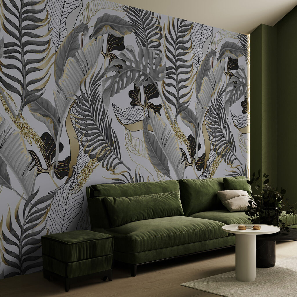 Pattern of leaves and flowers Pattern of leaves and flowers