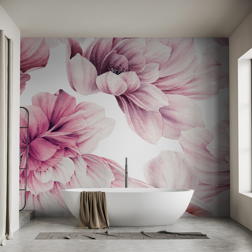 Delicate blooms in soft pastel hues