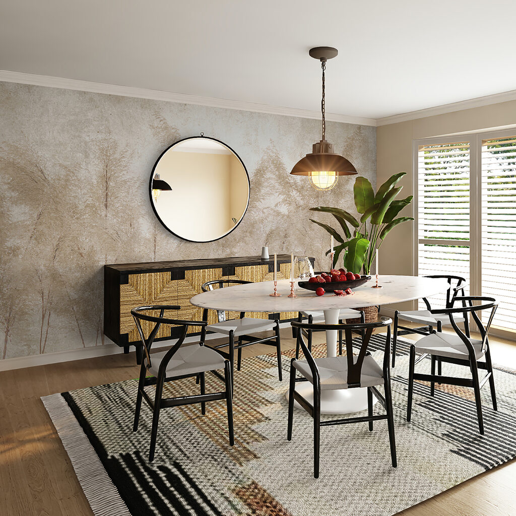 Group of trees with white leaves