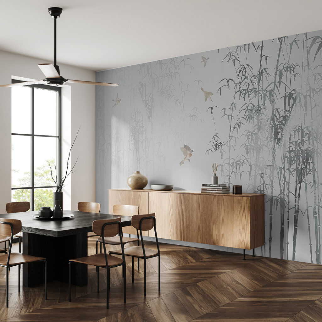 Birds flying birds in the fog Birds flying birds in the fog