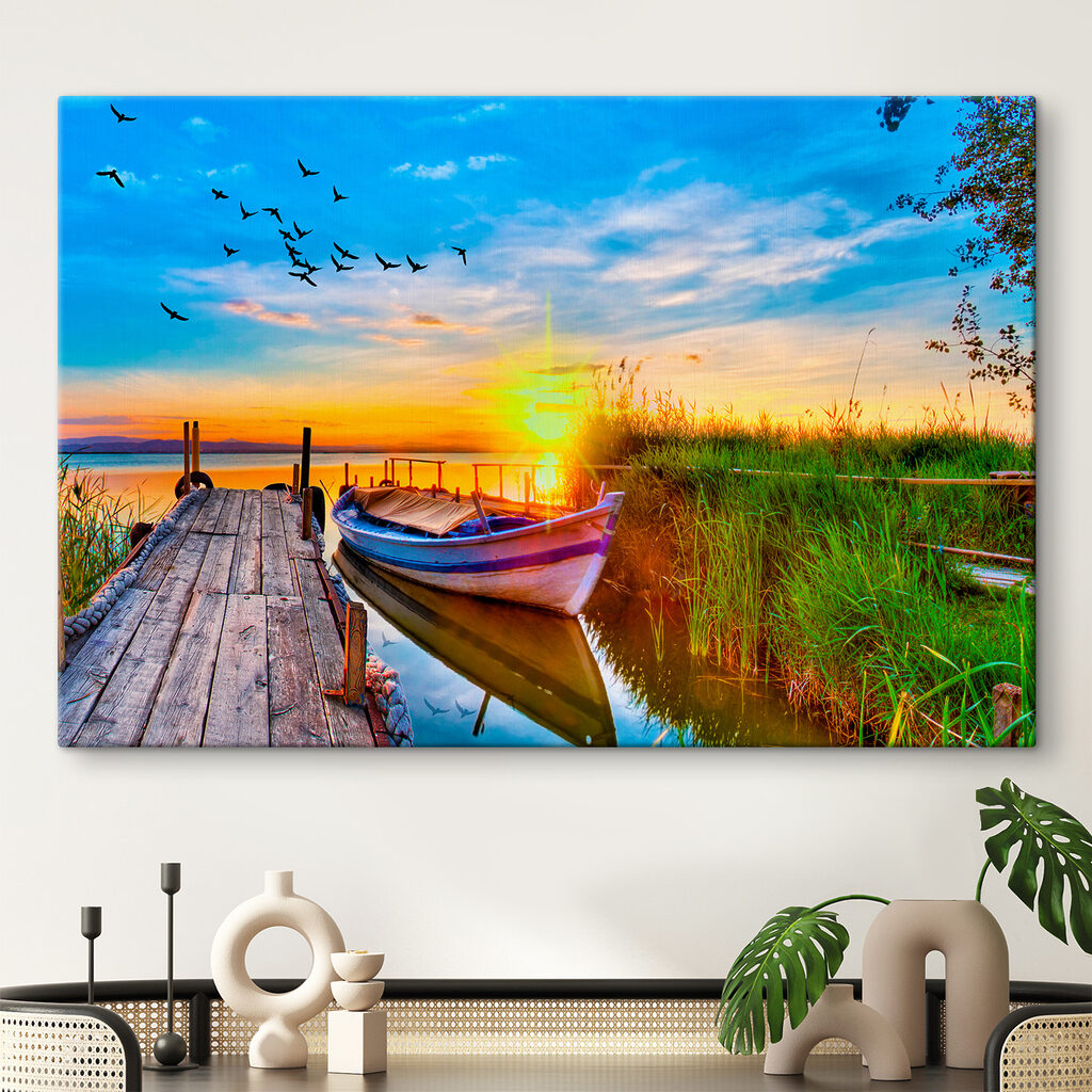 A boat on the water A boat on the water