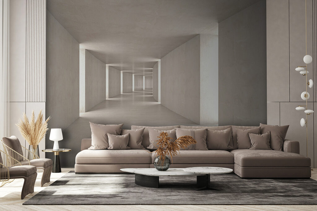 Long hallway with light coming through Long hallway with light coming through