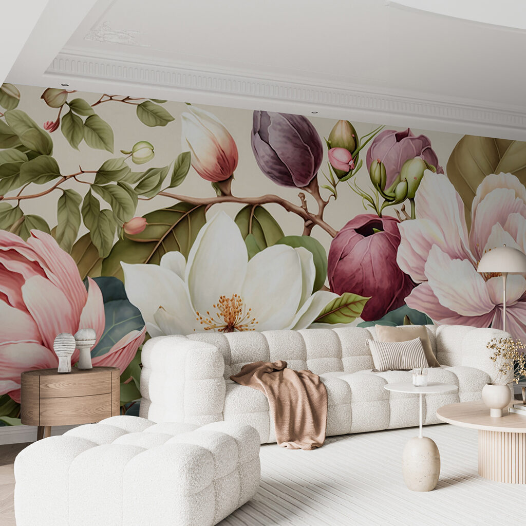 Vibrant blossoms in harmonious arrangement Vibrant blossoms in harmonious arrangement