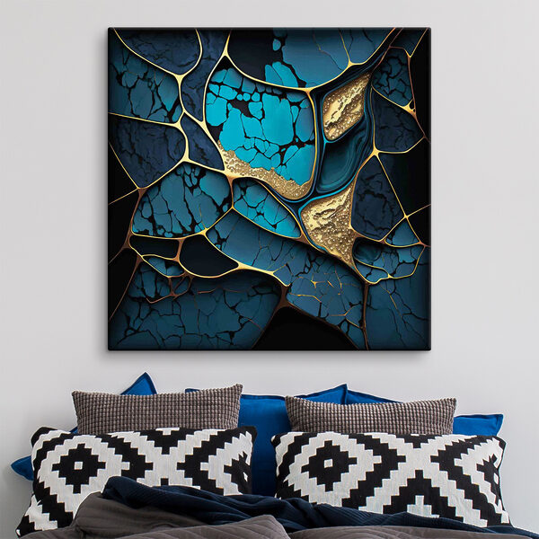 Turquoise and bronze abstract elegance Turquoise and bronze abstract elegance