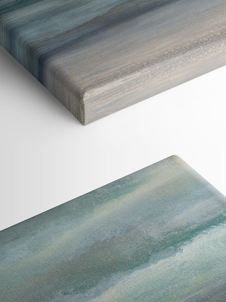 A painting of a beach A painting of a beach