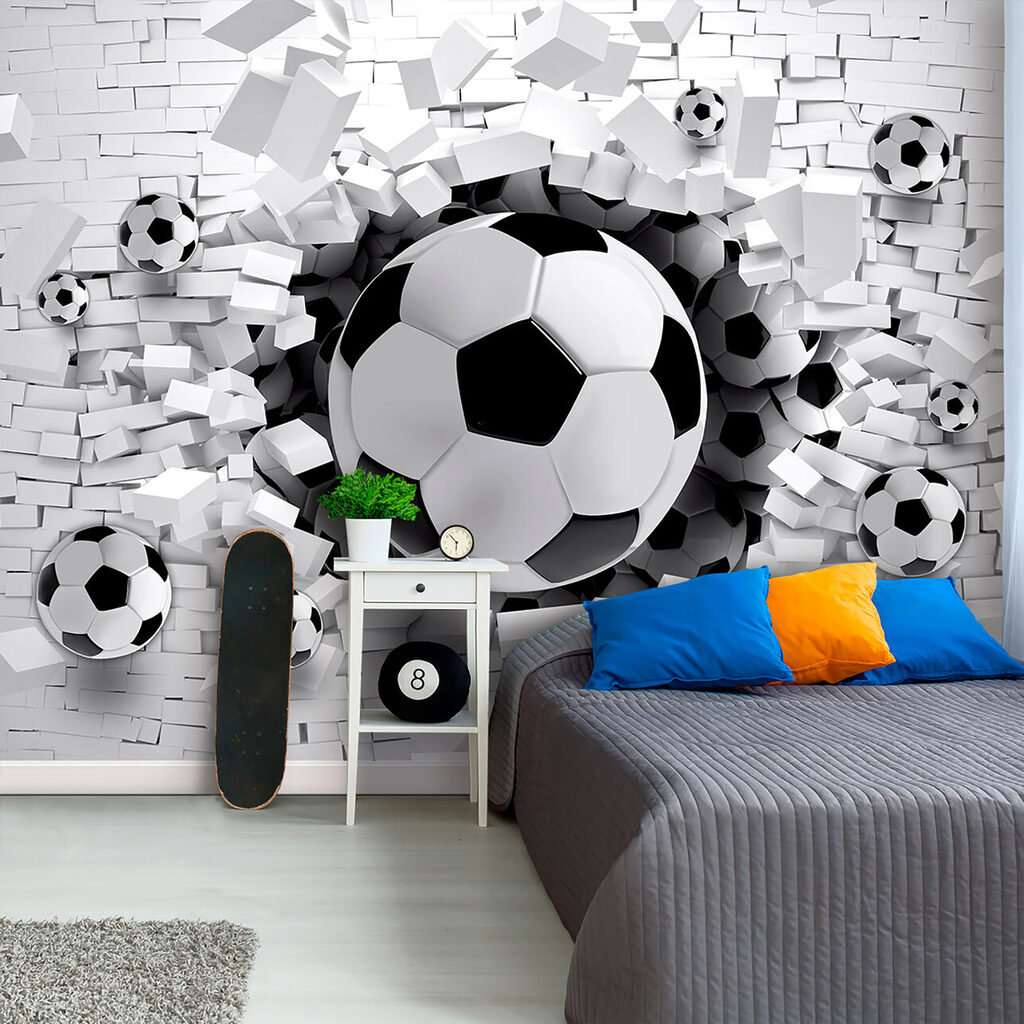 Futball labda áttörése egy téglafalon u96315pir351ms 1024x1024 - Futball labda áttörése egy téglafalon