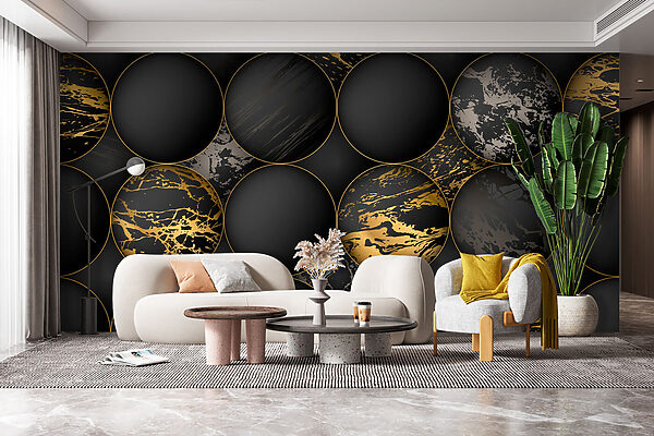 Elegáns gömbök fémes fröccsenésekkel Elegáns gömbök fémes fröccsenésekkel