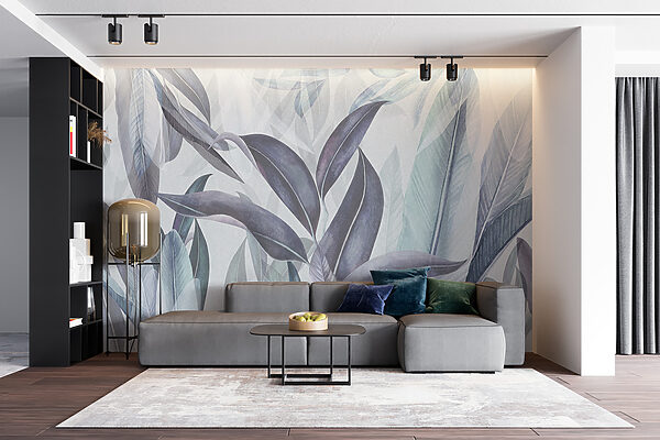 Elegant leaves in soft hues