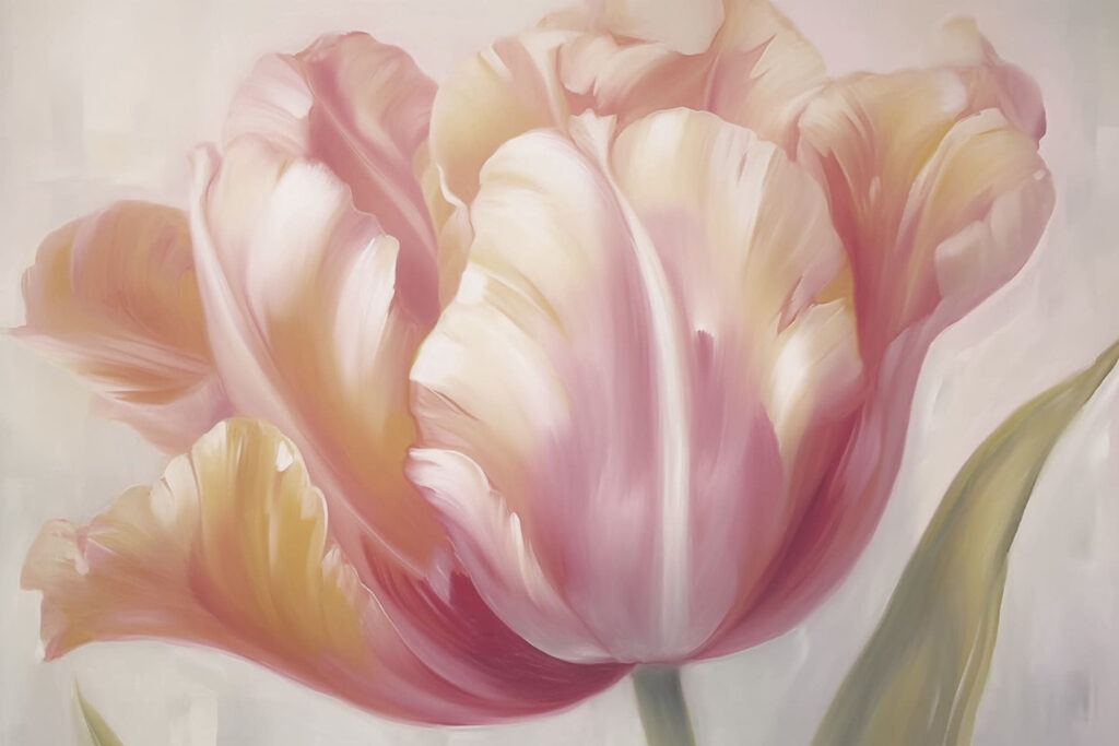 Soft petals in gentle colors