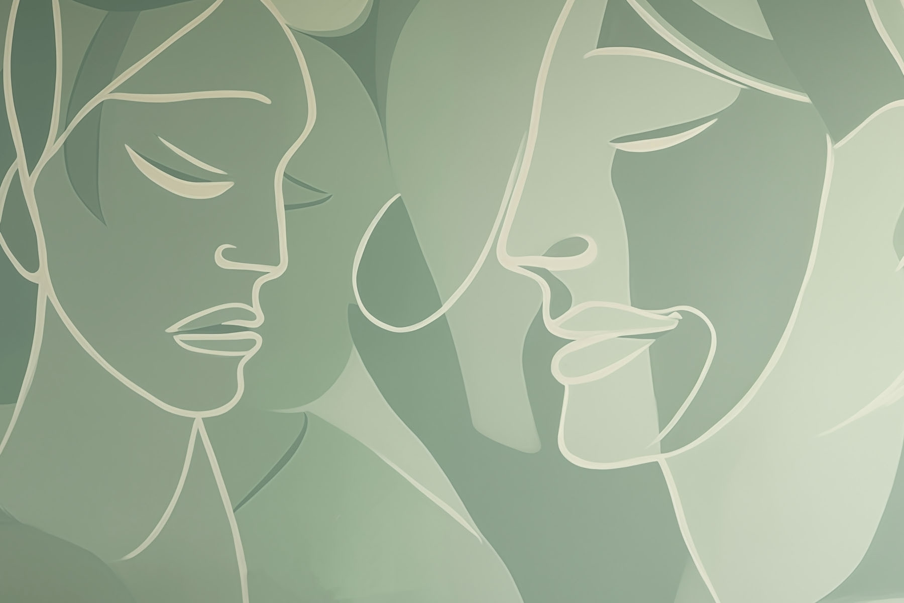 Drawing of a woman's face Drawing of a woman's face