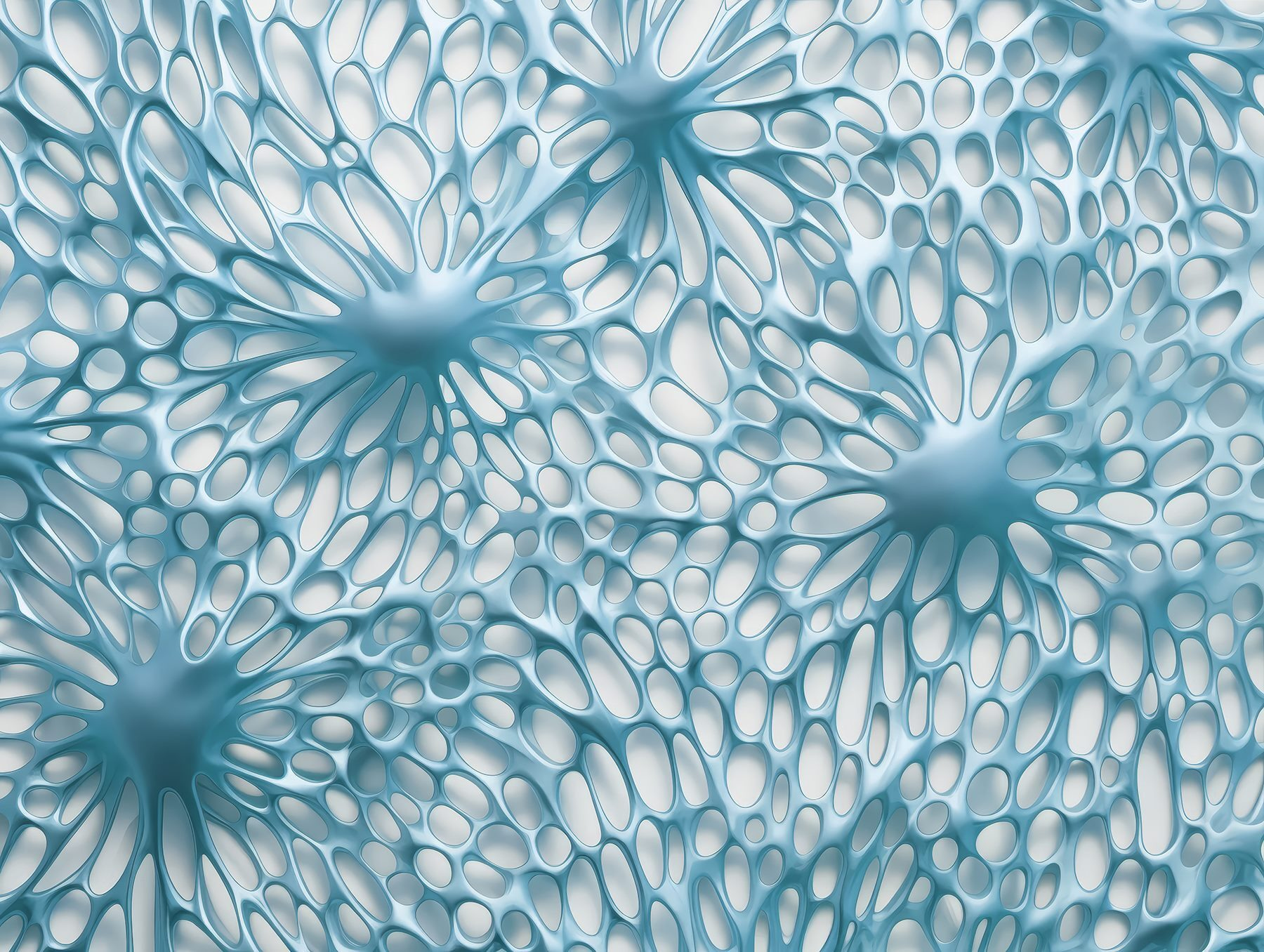 Organic shapes in calming blue tones Organic shapes in calming blue tones