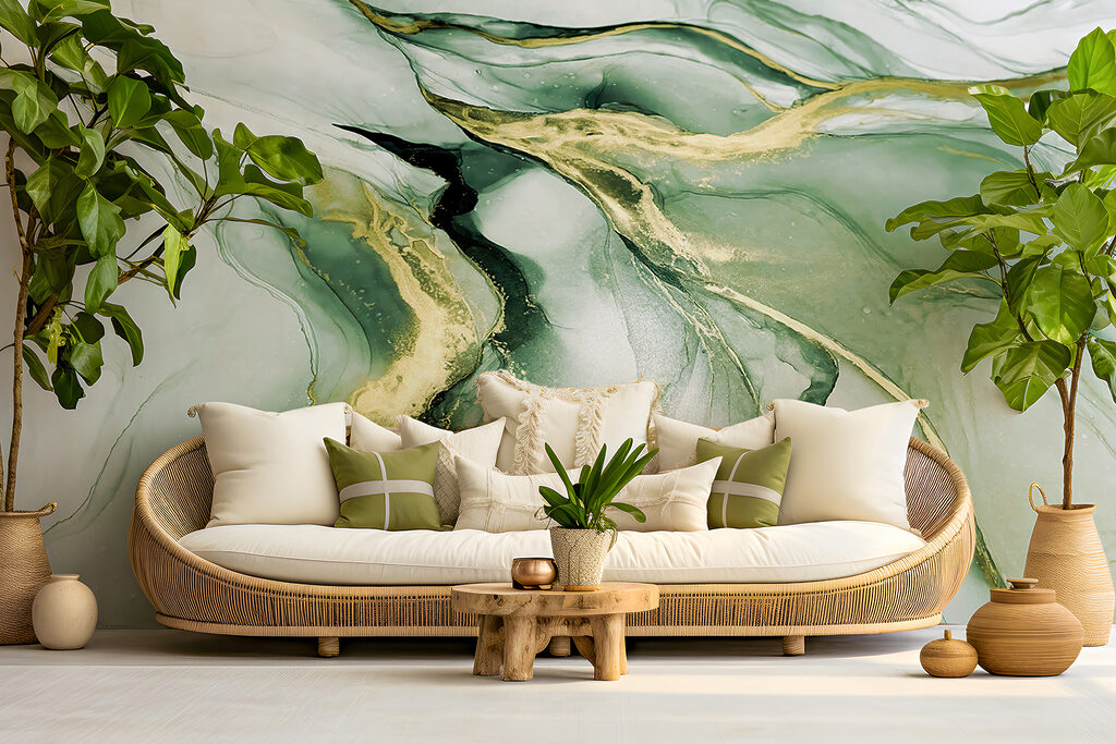 A close up of a painting A close up of a painting