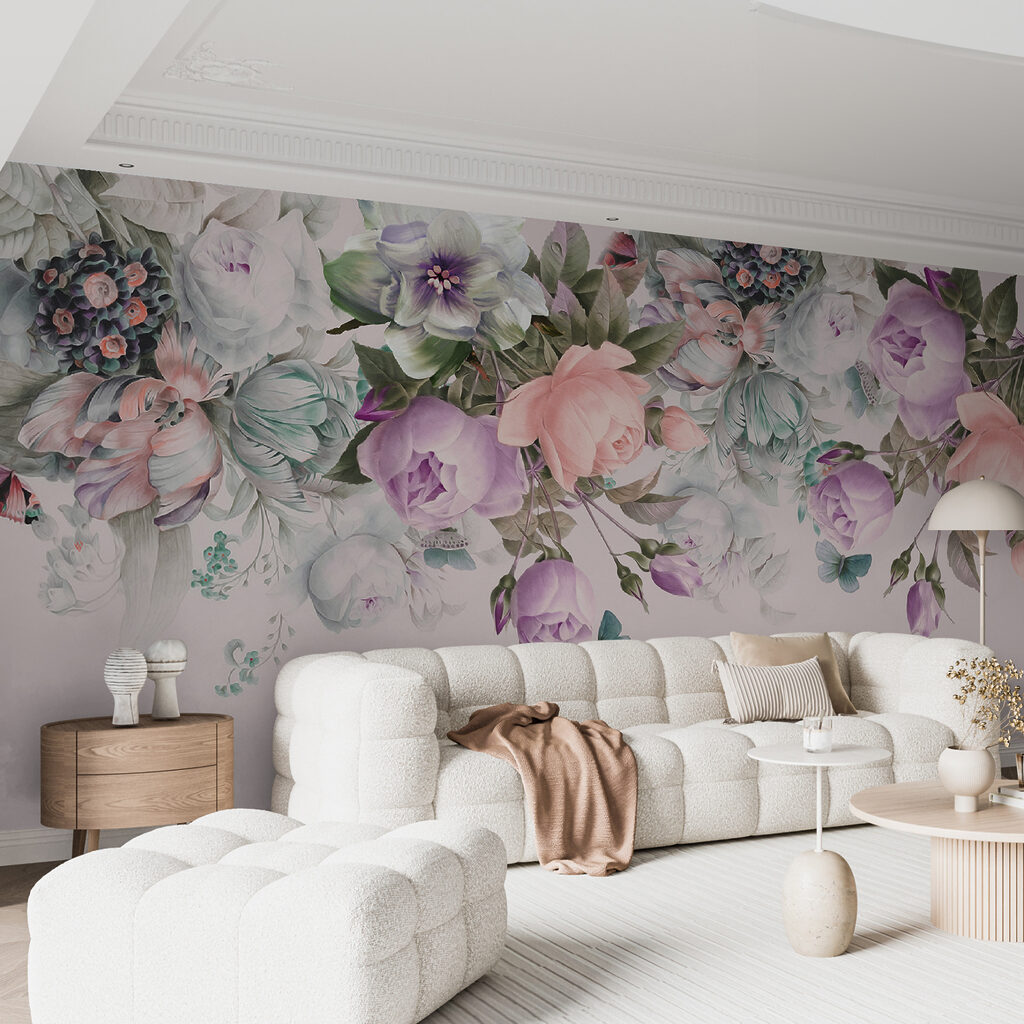 Delicate blooms on soft pink backdrop Delicate blooms on soft pink backdrop