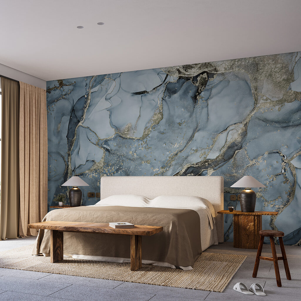 Ethereal blue abstract artistry Ethereal blue abstract artistry