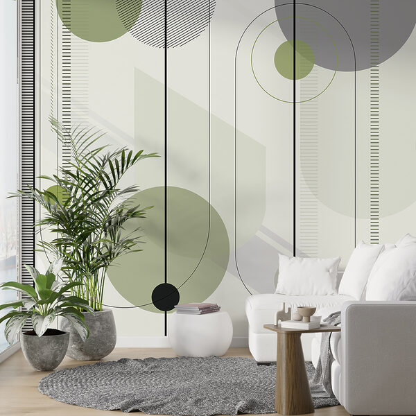 Geometric design in calming colors Geometric design in calming colors