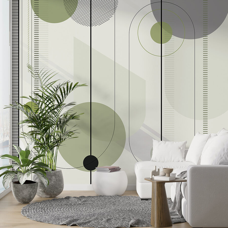 Geometric design in calming colors Geometric design in calming colors