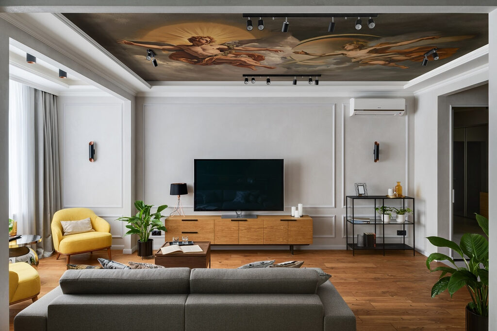 Painting of angels in the sky Painting of angels in the sky