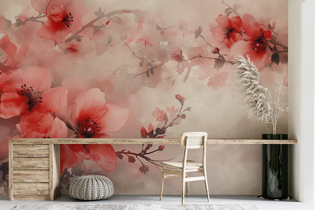 Delicate blooms in soft hues