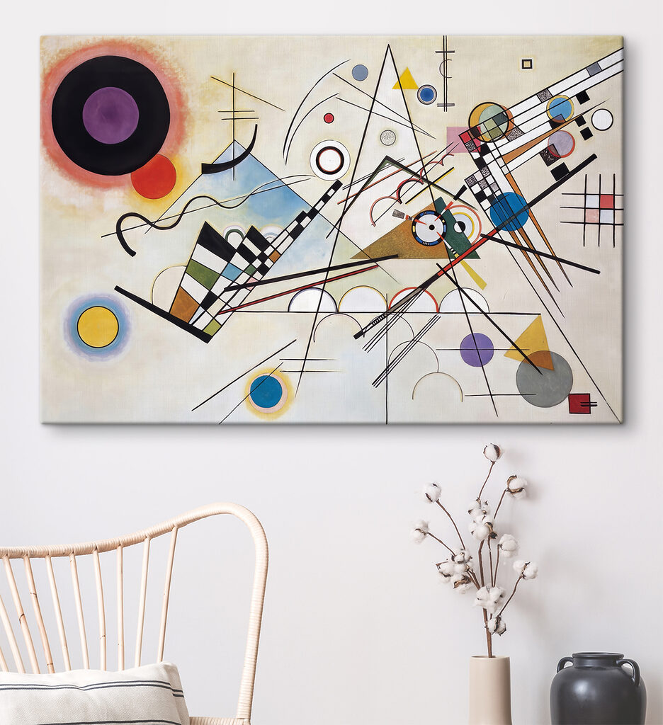 A painting of a variety of colors