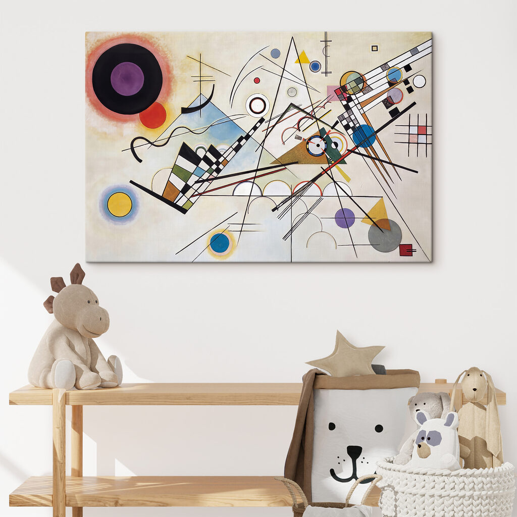 A painting of a variety of colors