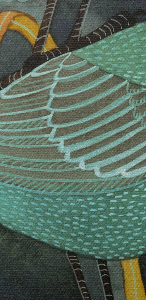 A group of birds on a plant A group of birds on a plant