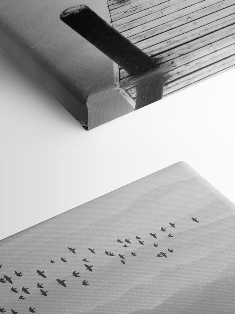 A dock on a lake A dock on a lake