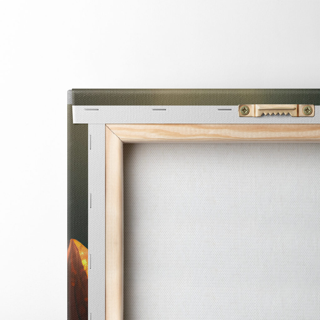 A white flower with yellow specks on it