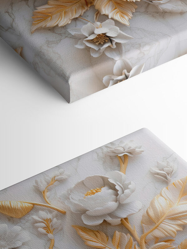 Elegáns virágos design krém és bézs színben Elegáns virágos design krém és bézs színben