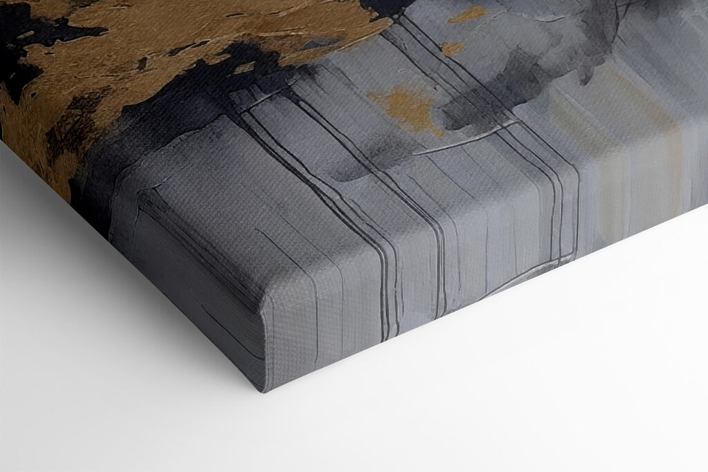 A painting of a flower