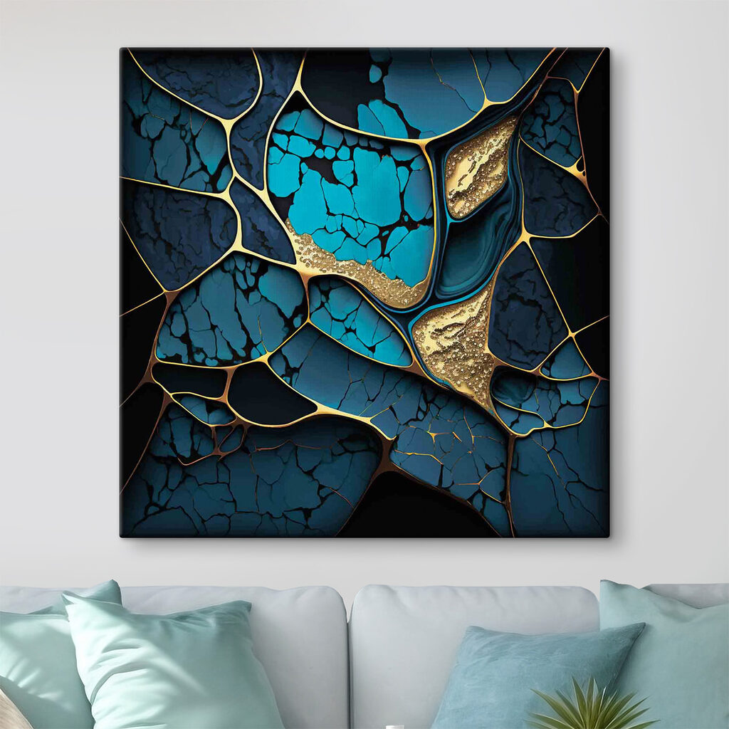 Turquoise and bronze abstract elegance Turquoise and bronze abstract elegance