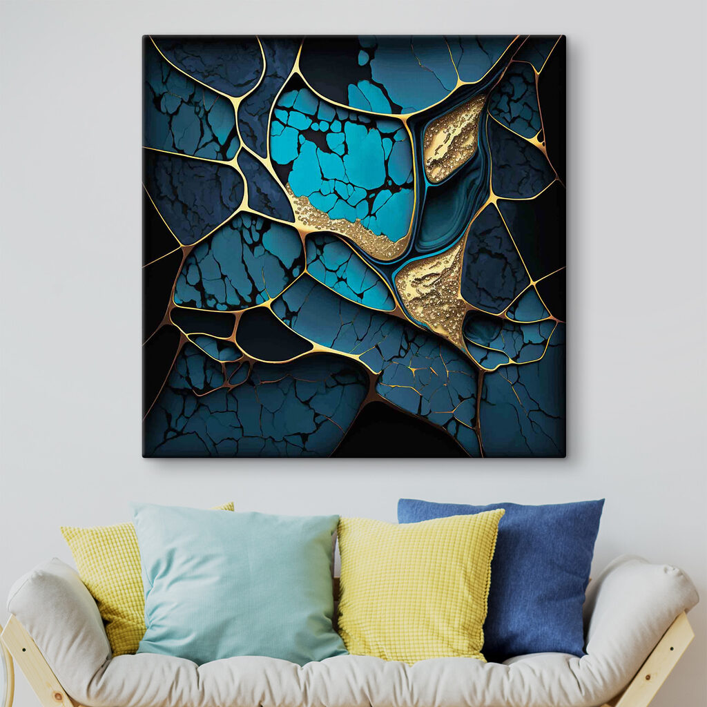 Turquoise and bronze abstract elegance Turquoise and bronze abstract elegance