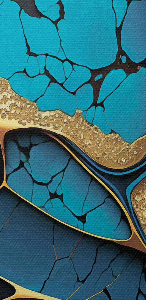 Turquoise and bronze abstract elegance Turquoise and bronze abstract elegance