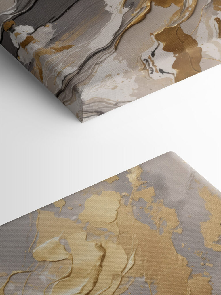 A close up of a painting A close up of a painting