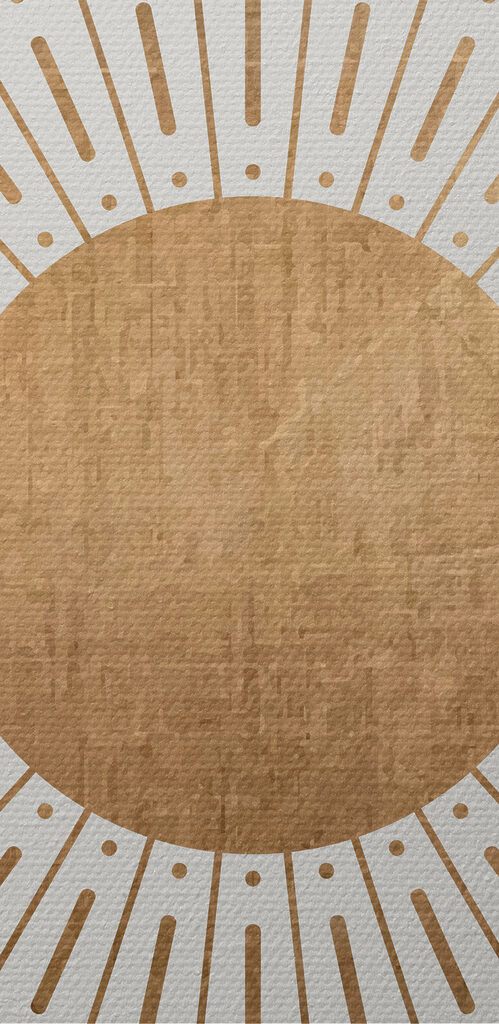 A sun with lines in the center A sun with lines in the center