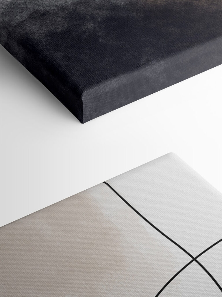 Abstract shapes in muted tones