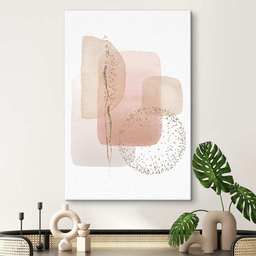 A watercolor painting of squares and dots A watercolor painting of squares and dots