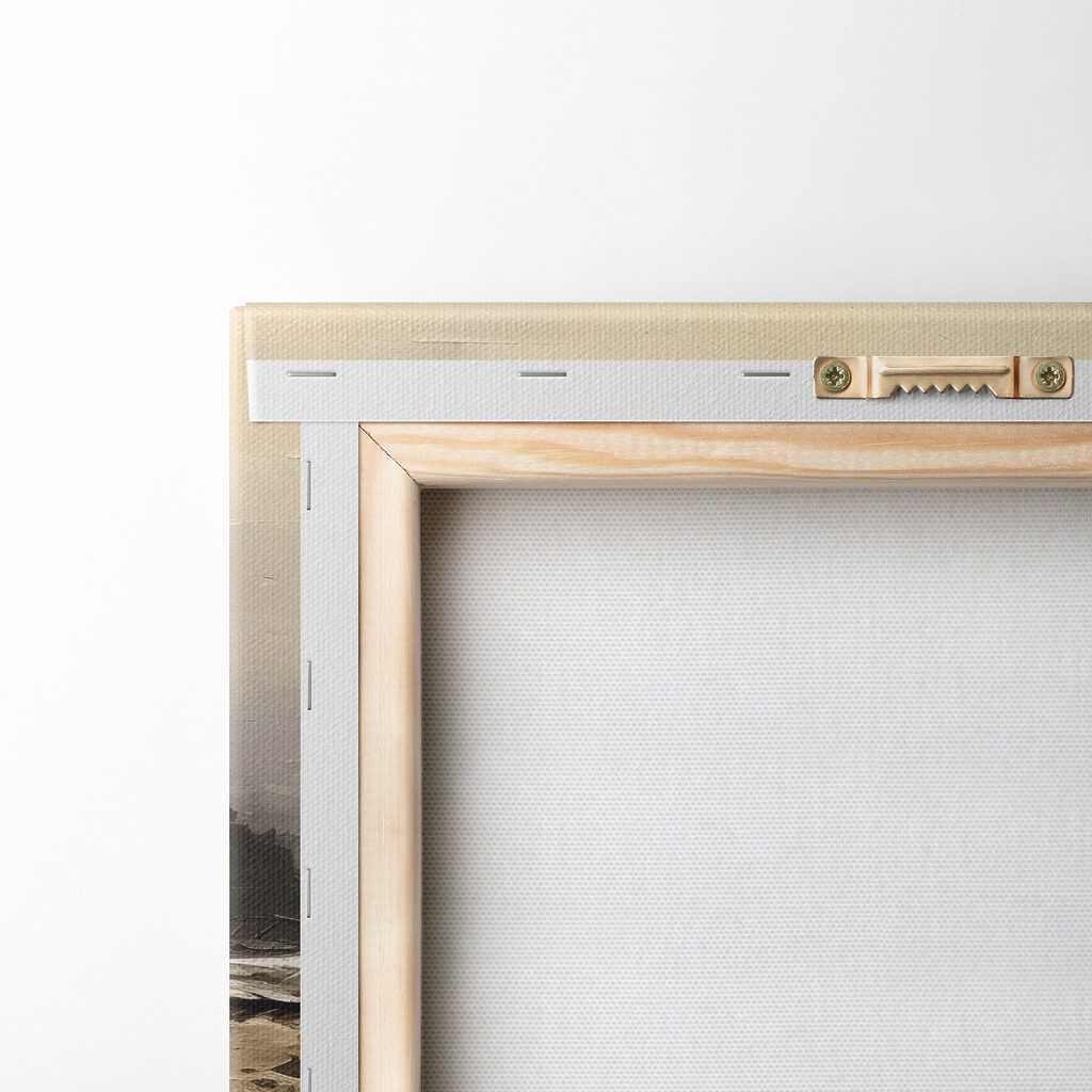 A painting of a beach with the sun in the background A painting of a beach with the sun in the background