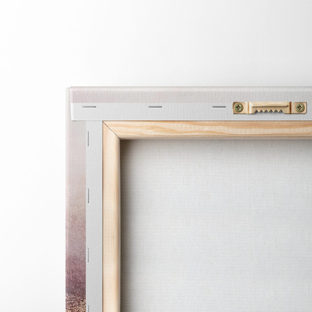 A close up of a painting