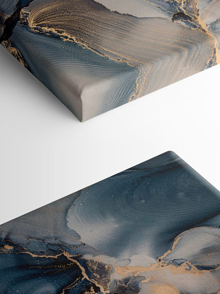 Ocean waves in abstract colors